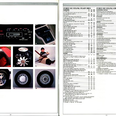 1985 Ford Mustang Brochure 22-23