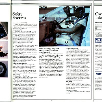 1985 Ford Mustang Brochure 22-24-25