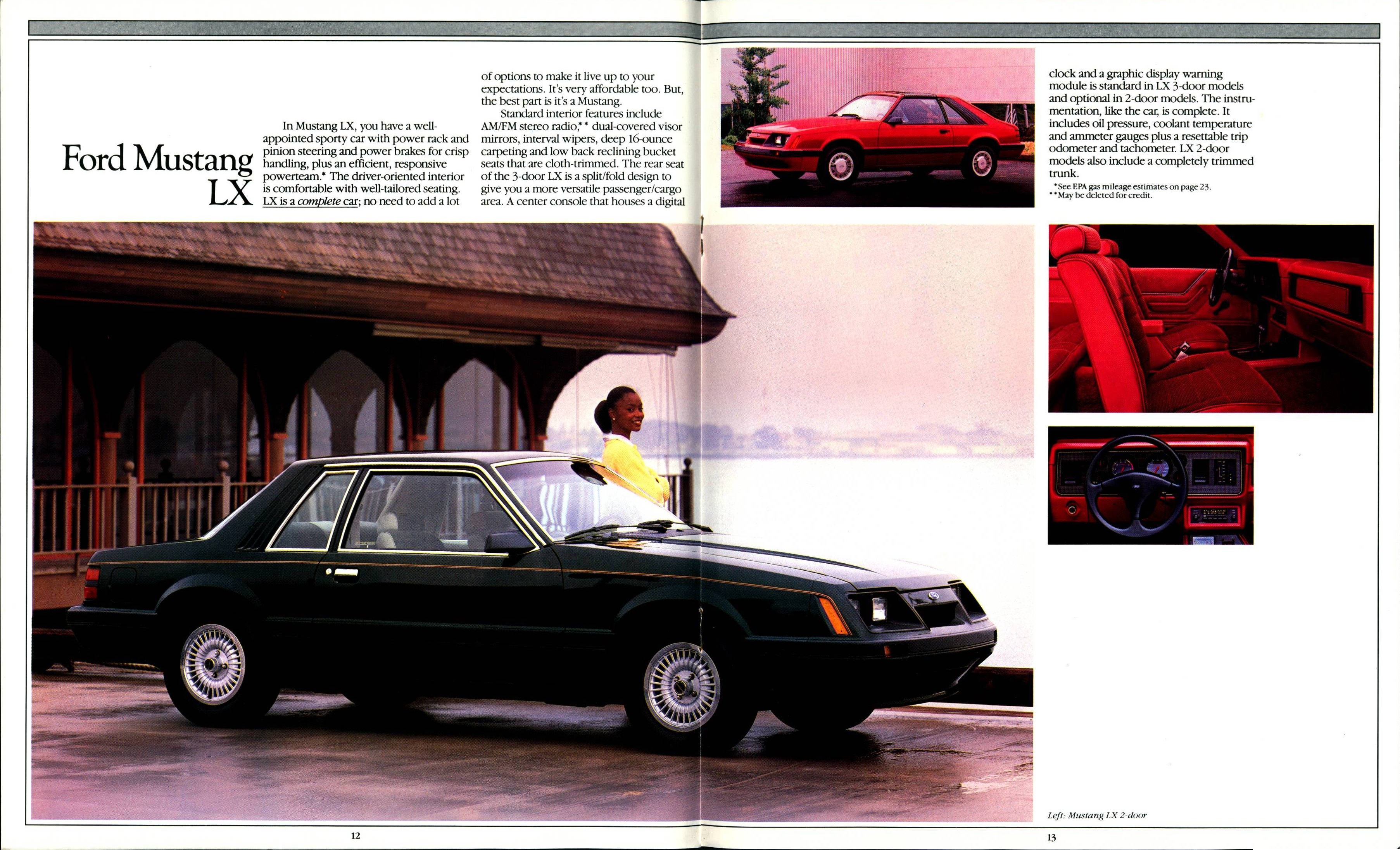 1985 Ford Mustang Brochure (Rev) 12-13