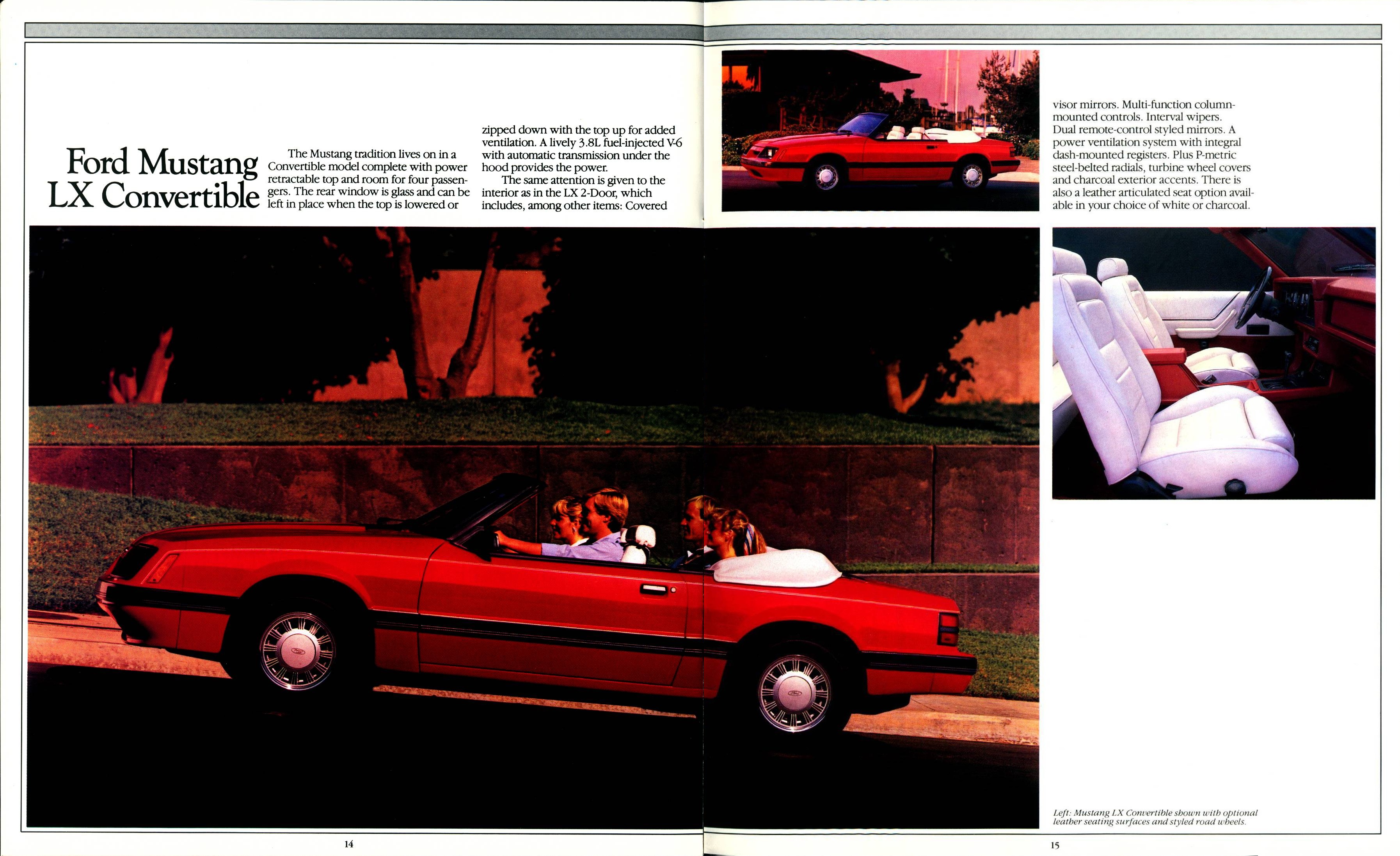 1985 Ford Mustang Brochure (Rev) 14-15