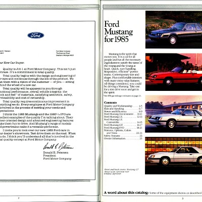 1985 Ford Mustang Brochure (Rev) 02-03