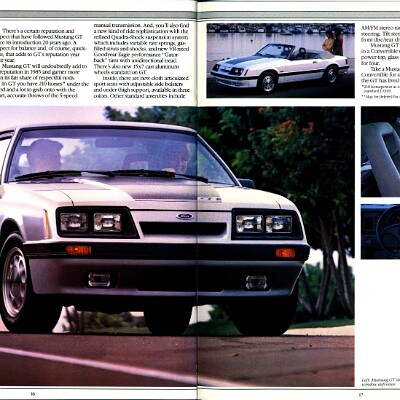 1985 Ford Mustang Brochure (Rev) 16-17