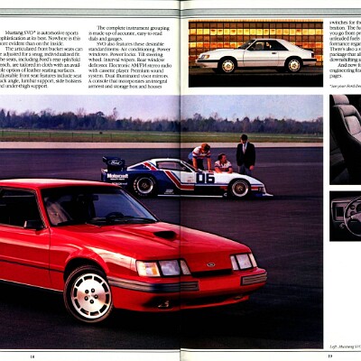 1985 Ford Mustang Brochure (Rev) 18-19