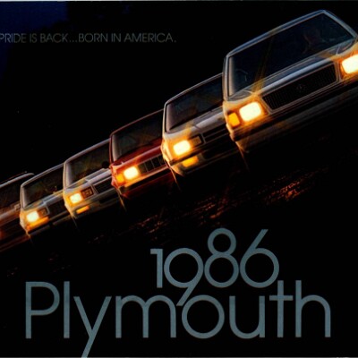 1986 Plymouth Full Line