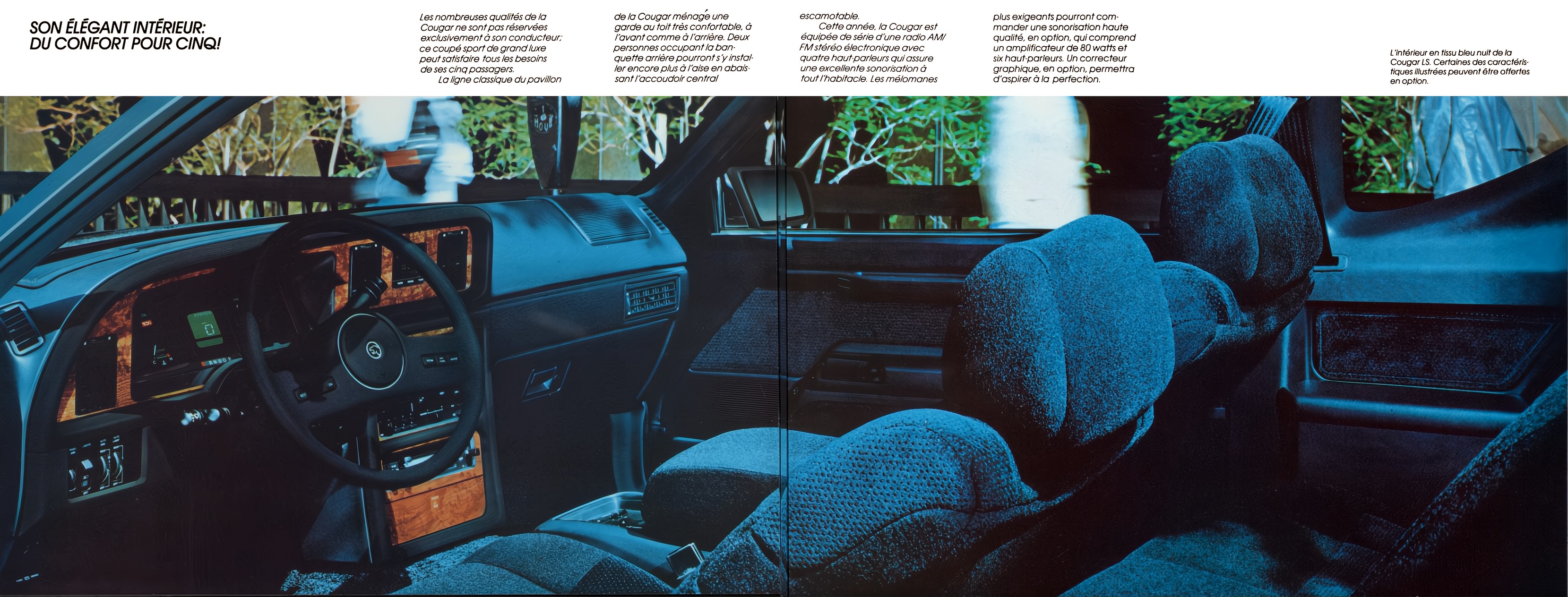 1987 Mercury Cougar Brochure (Cdn-Fr) 14-15