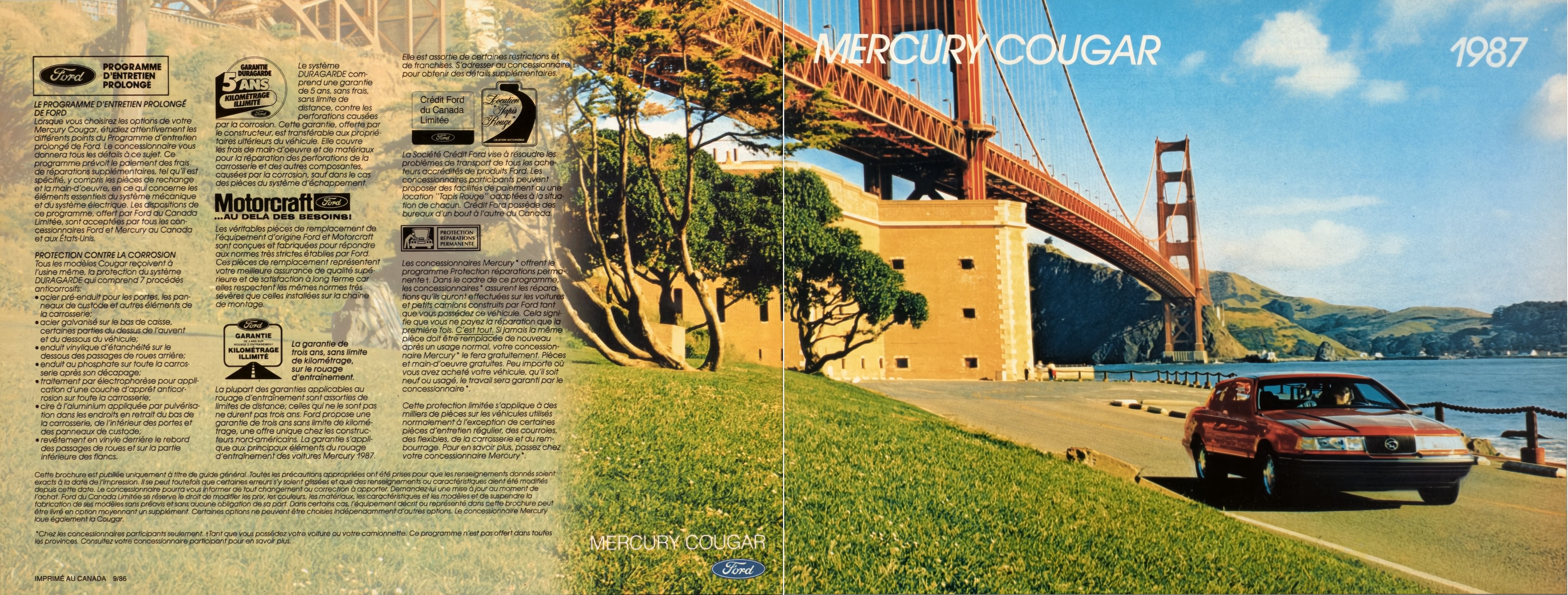 1987 Mercury Cougar Brochure (Cdn-Fr) 20-01