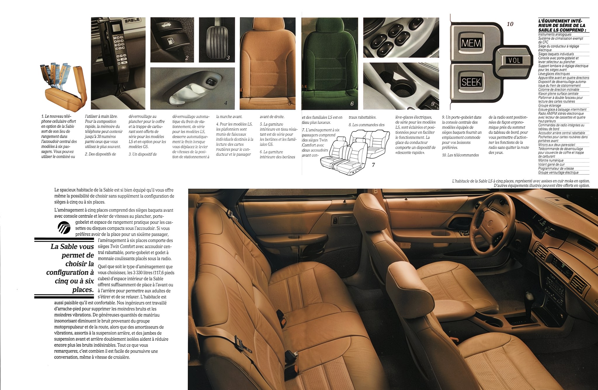 1994 Mercury Sable Brochure (Cdn-Fr) 10-11