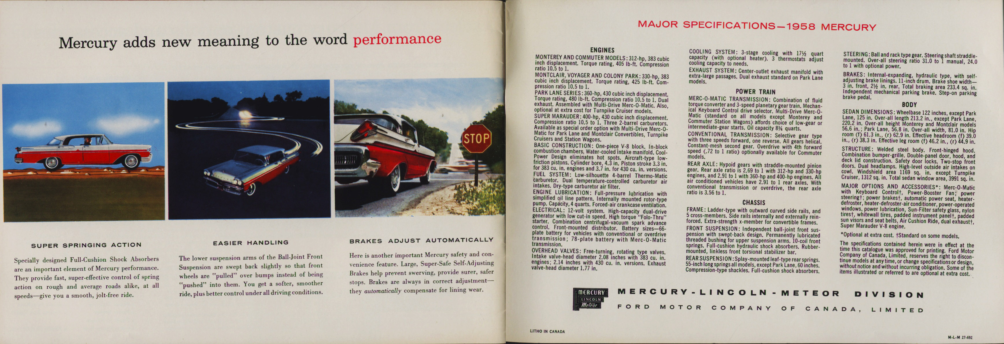 1958 Mercury Brochure (Cdn) 30-31