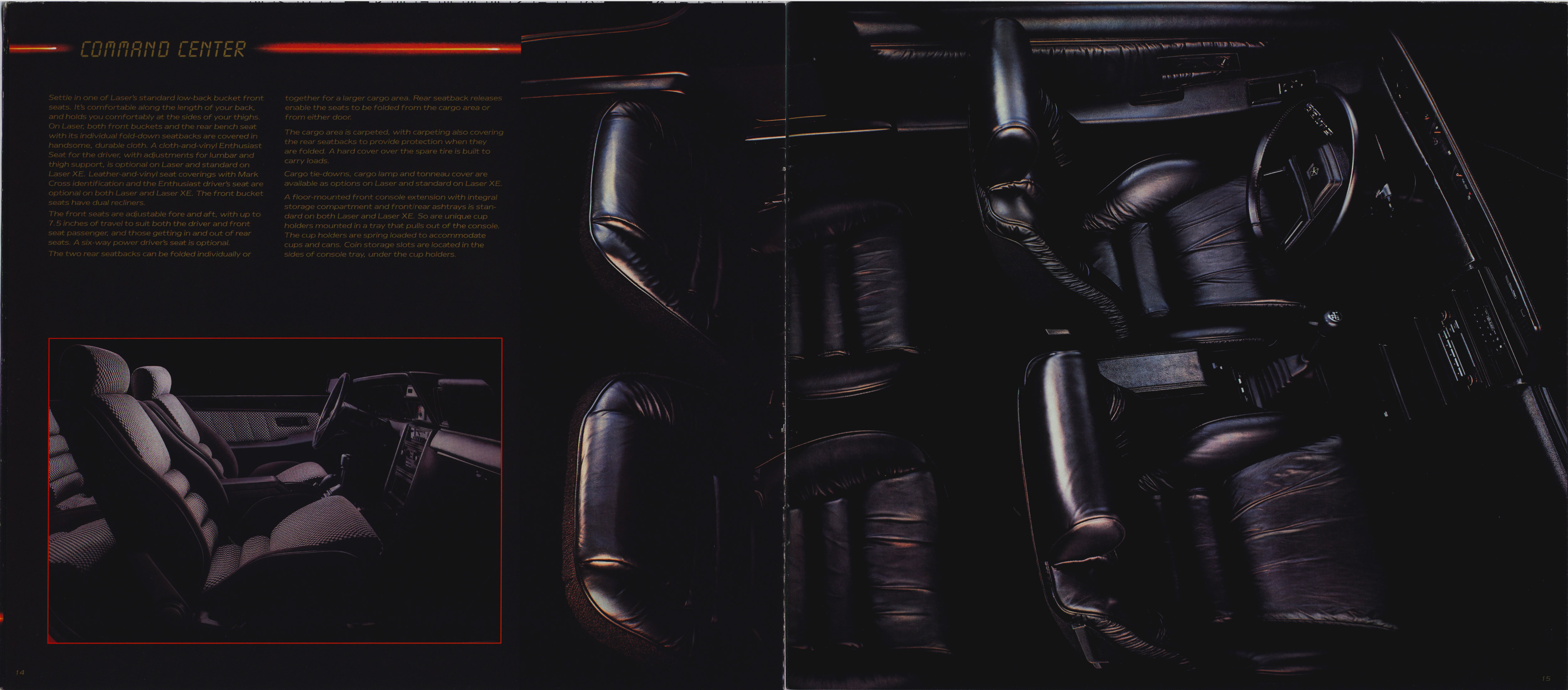 1984 Chrysler Laser Brochure 14-15
