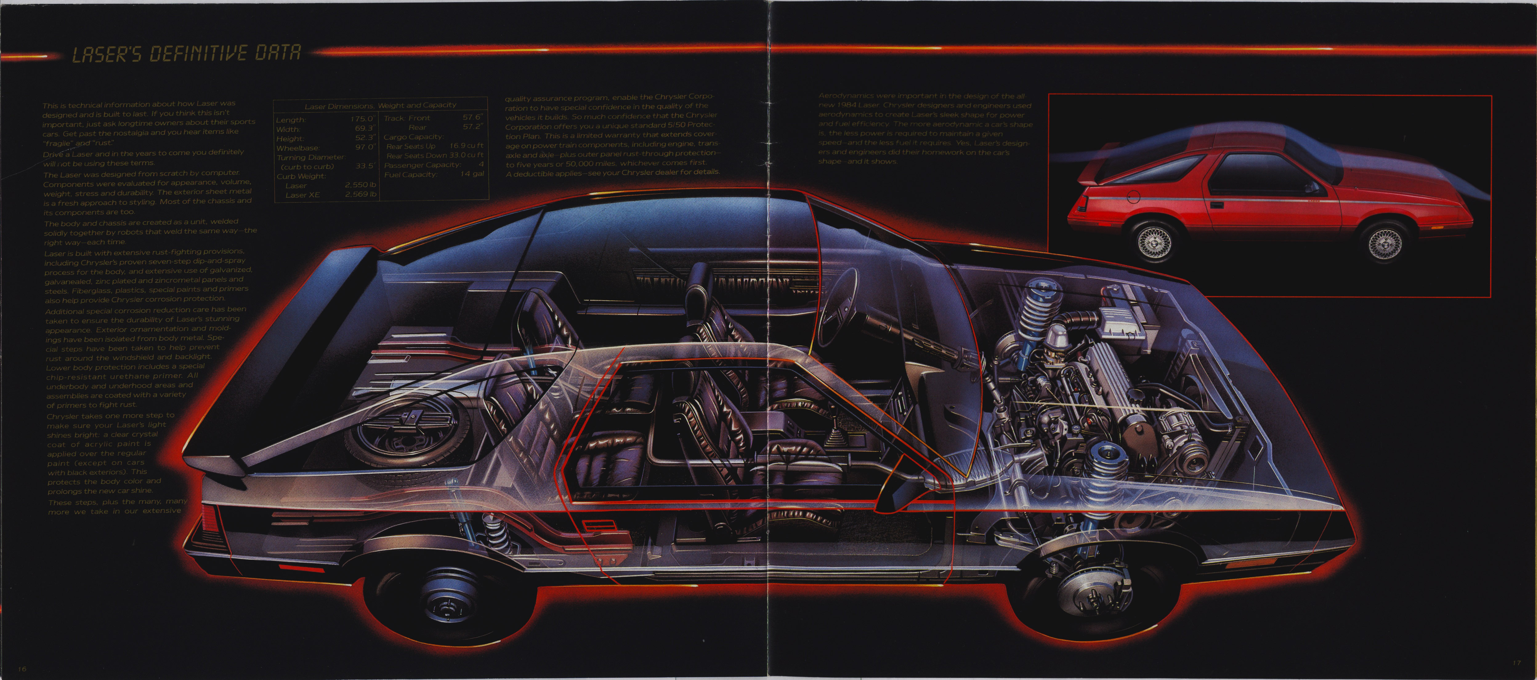 1984 Chrysler Laser Brochure 16-17