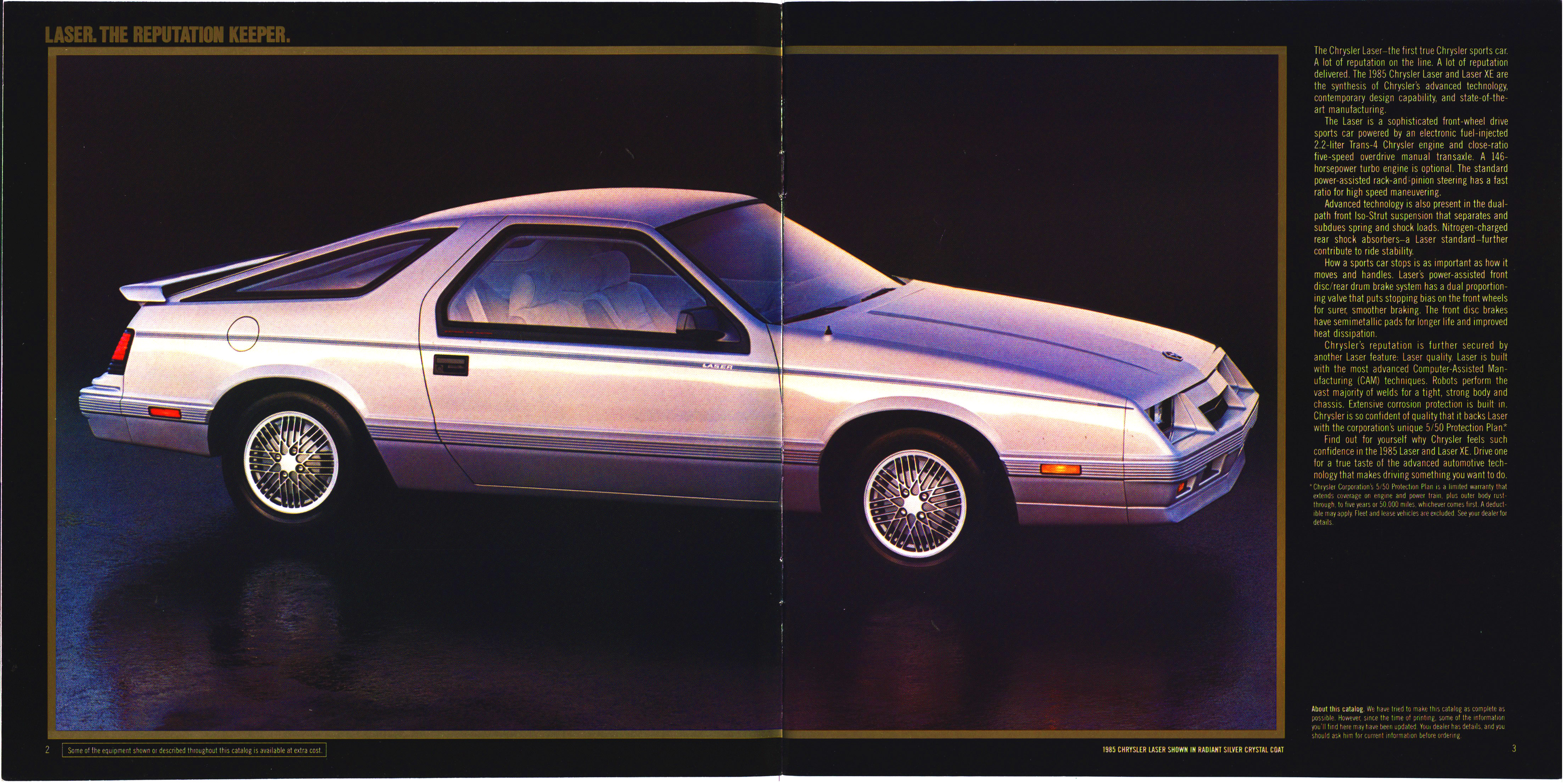 1985 Chrysler Laser Brochure 02-03