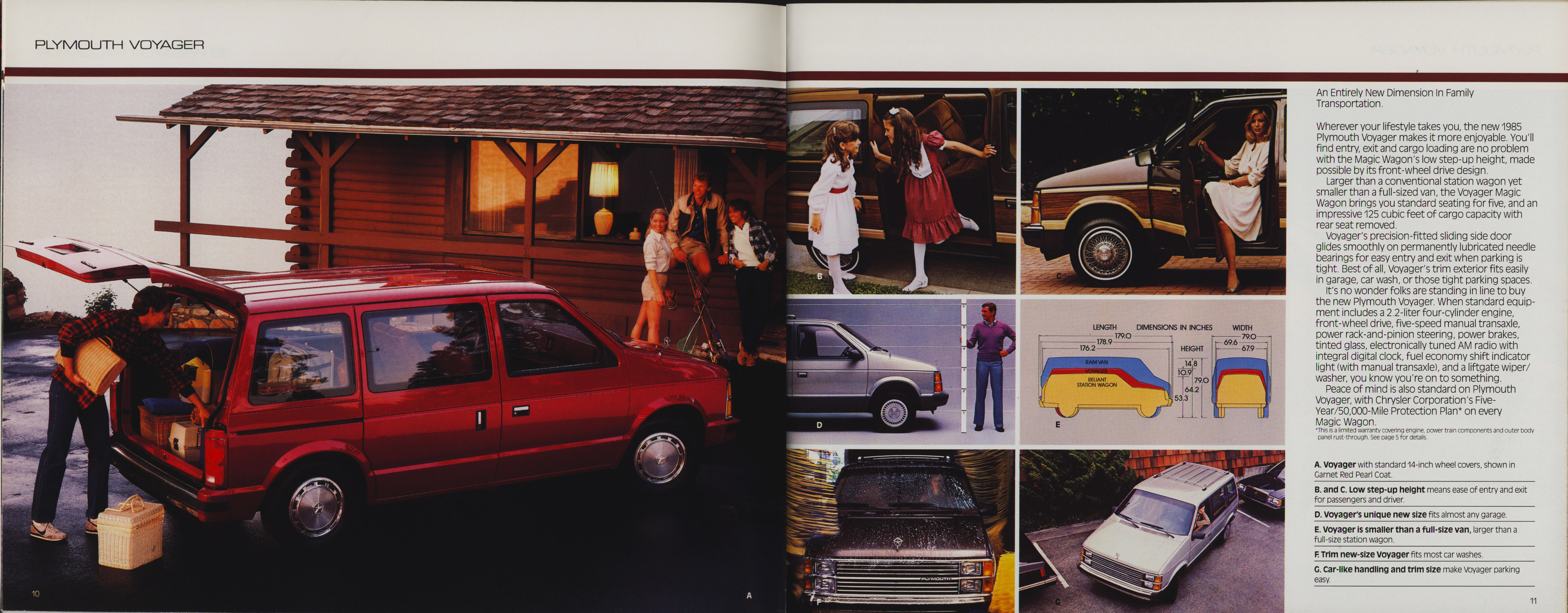 1985 Plymouth Full Prestige Brochure 10-11