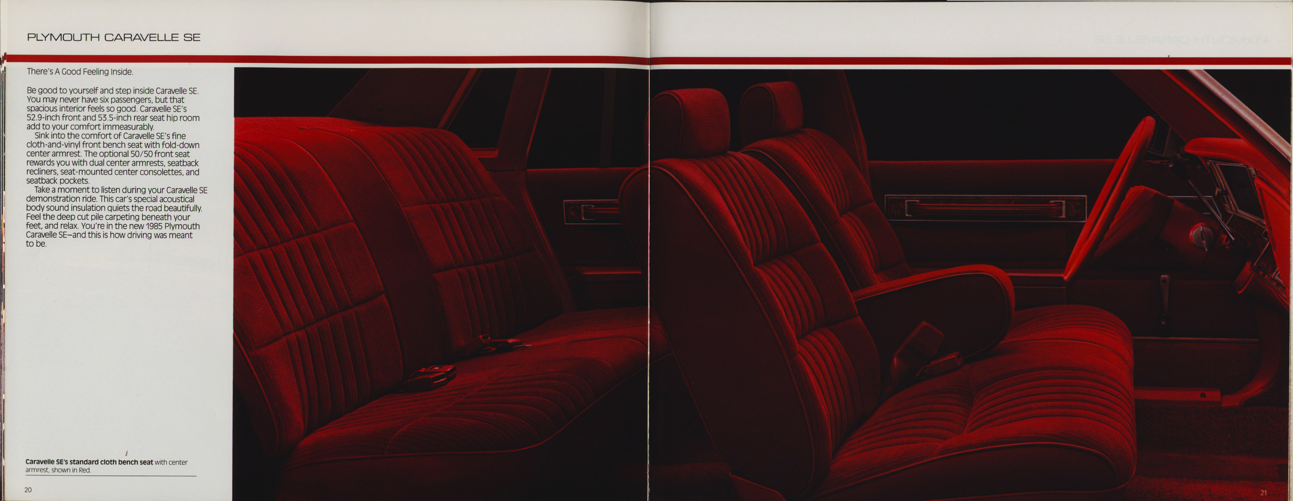 1985 Plymouth Full Prestige Brochure 20-21