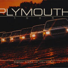 1985 Plymouth Full Line Prestige 1985 Plymouth Full Line Prestige