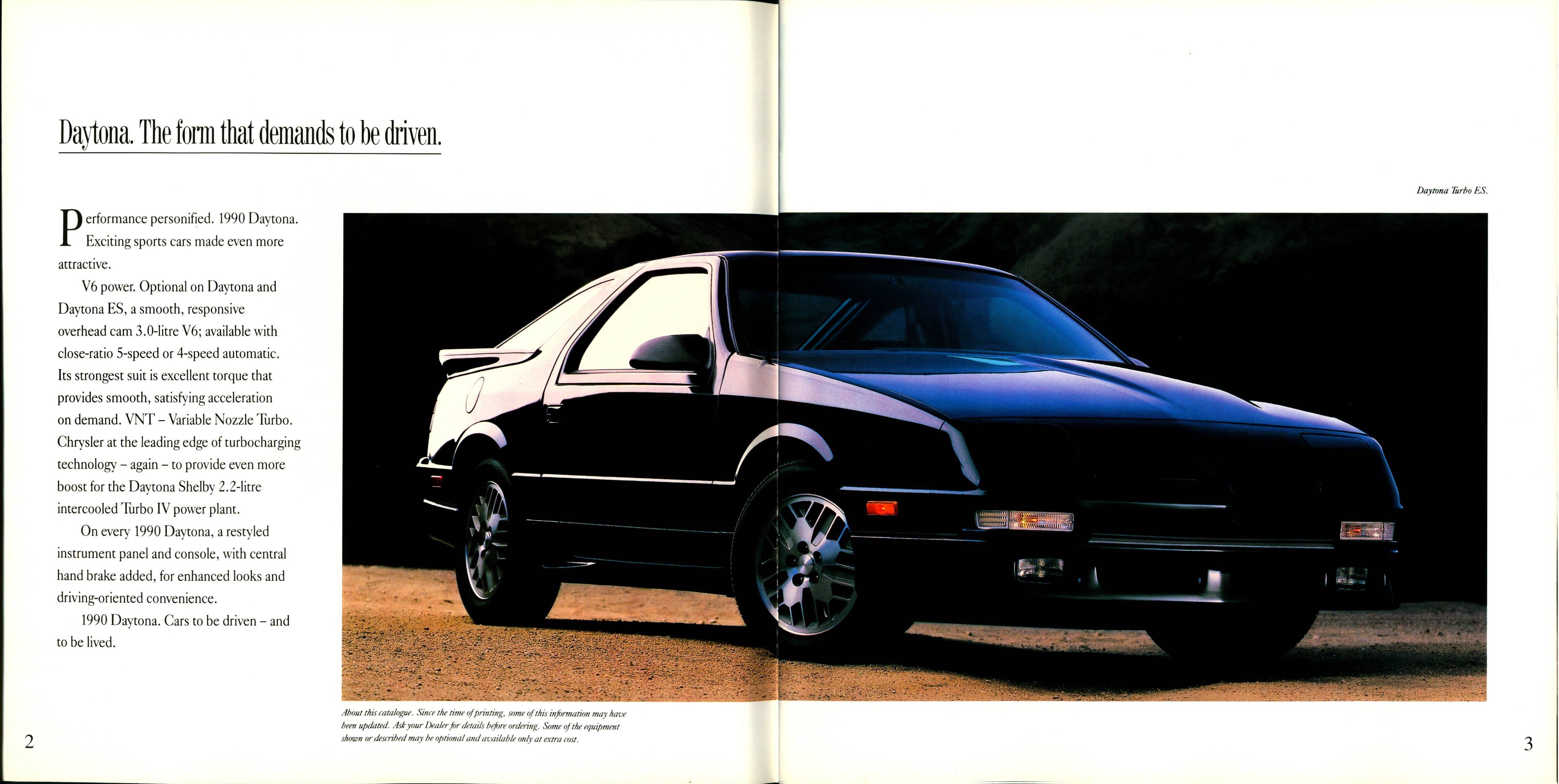 1990 Chrysler Daytona Brochure (Cdn) 02-03