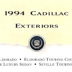 1994 Cadillac Eldorado & Seville Colors 1994 Cadillac Eldorado & Seville Colors