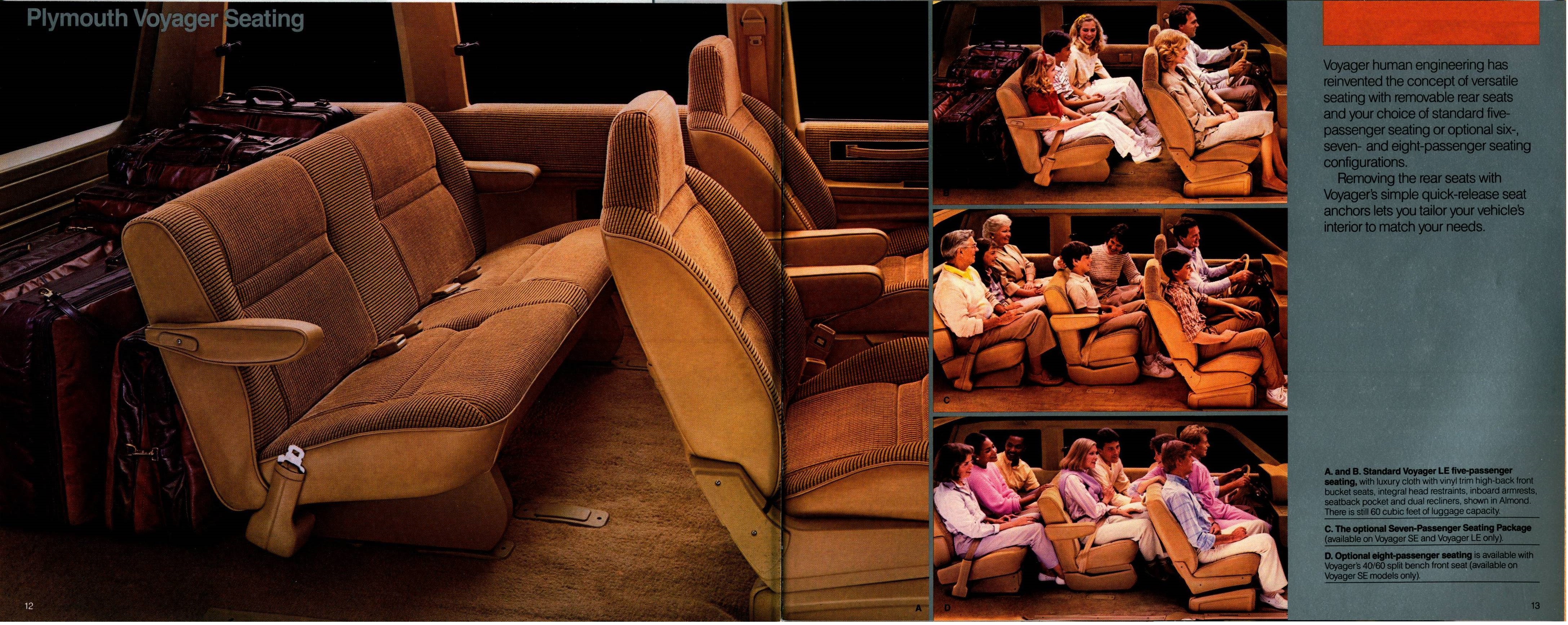 1986 Plymouth Full Line Prestige Brochure 12-13