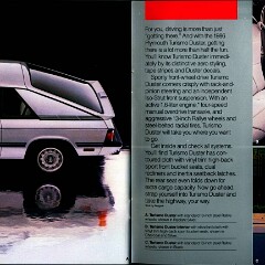 1986 Plymouth Full Line Prestige Brochure 38-39