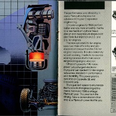1986 Plymouth Full Line Prestige Brochure 54-55