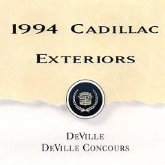 1994 Cadillac DeVille & Concours Colors 1994 Cadillac DeVille & Concours Colors