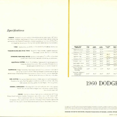 1960 Dodge Polara Brochure - Canada 1960 Dodge Polara Brochure - Canada