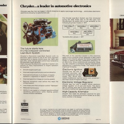 1977 Plymouth Gran Fury Canada Foldout 05-06-01