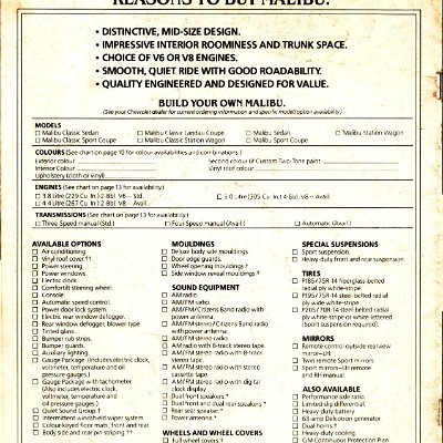 1980 Chevrolet Malibu Brochure Canada 16
