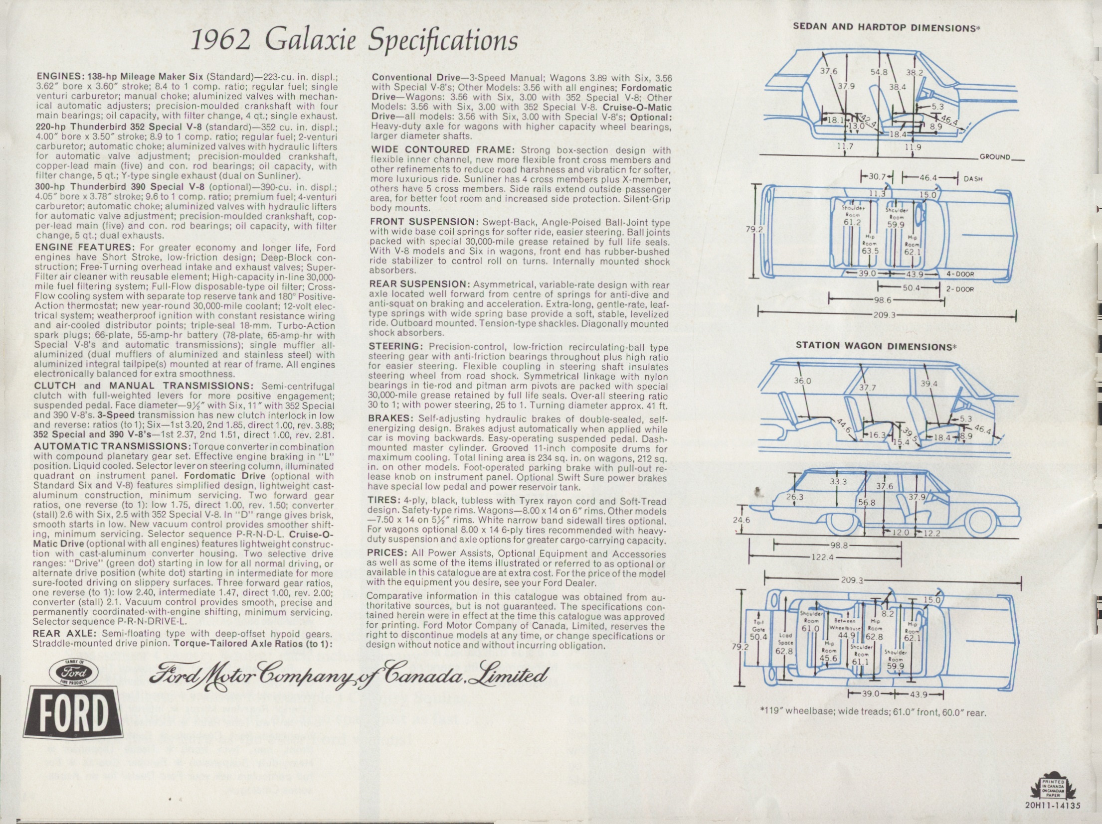1962 Ford Galaxie Brochure (Cdn) 16