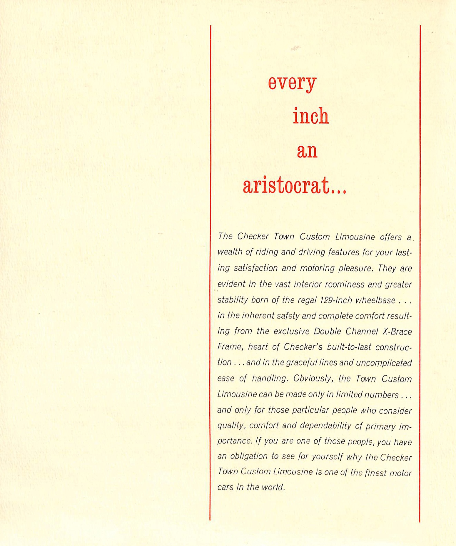 1963 Checker Town Custom Limousine Brochure 04