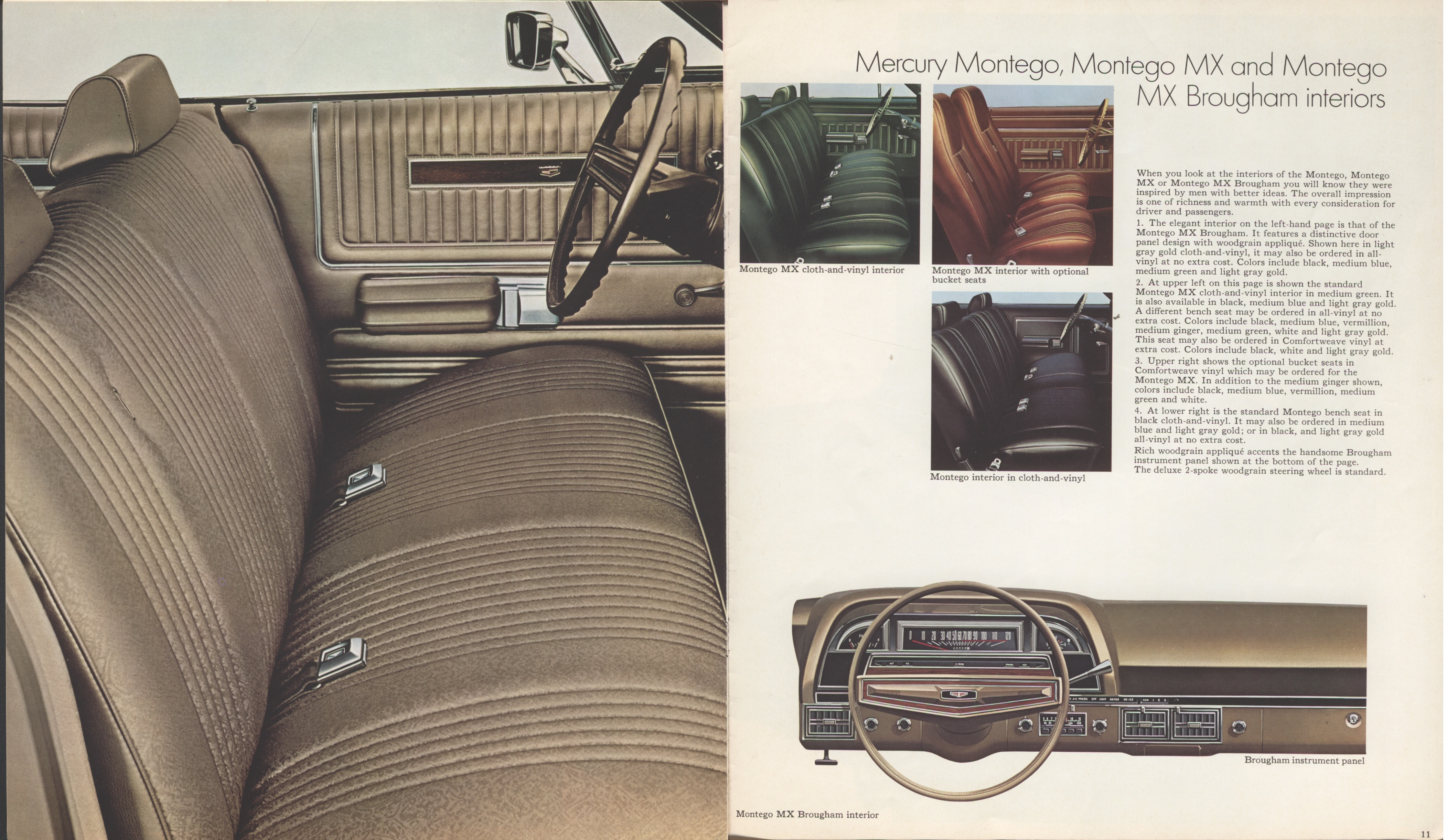 1971 Mercury Montego Brochure (Cdn) 10-11