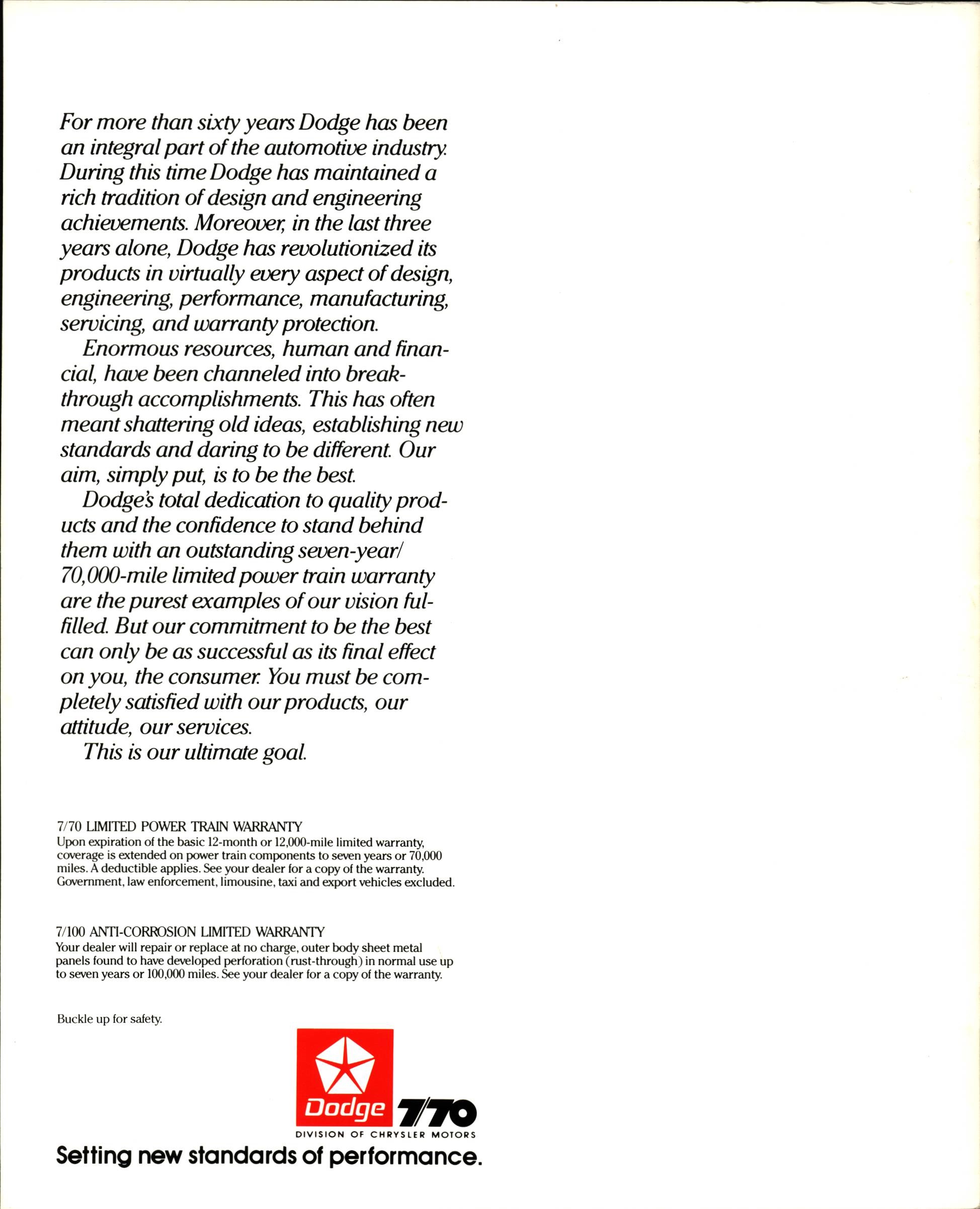 1987 Dodge Aries K Brochure (Rev) 16