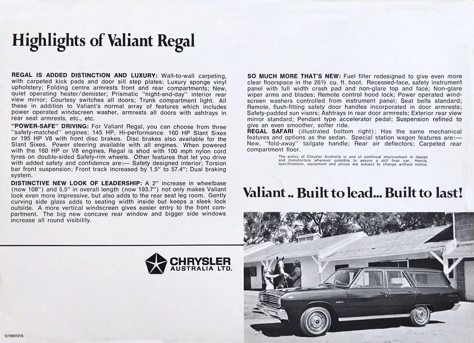 1967 Chrysler VE Valiant Regal Sheet (Aus)_Page_2