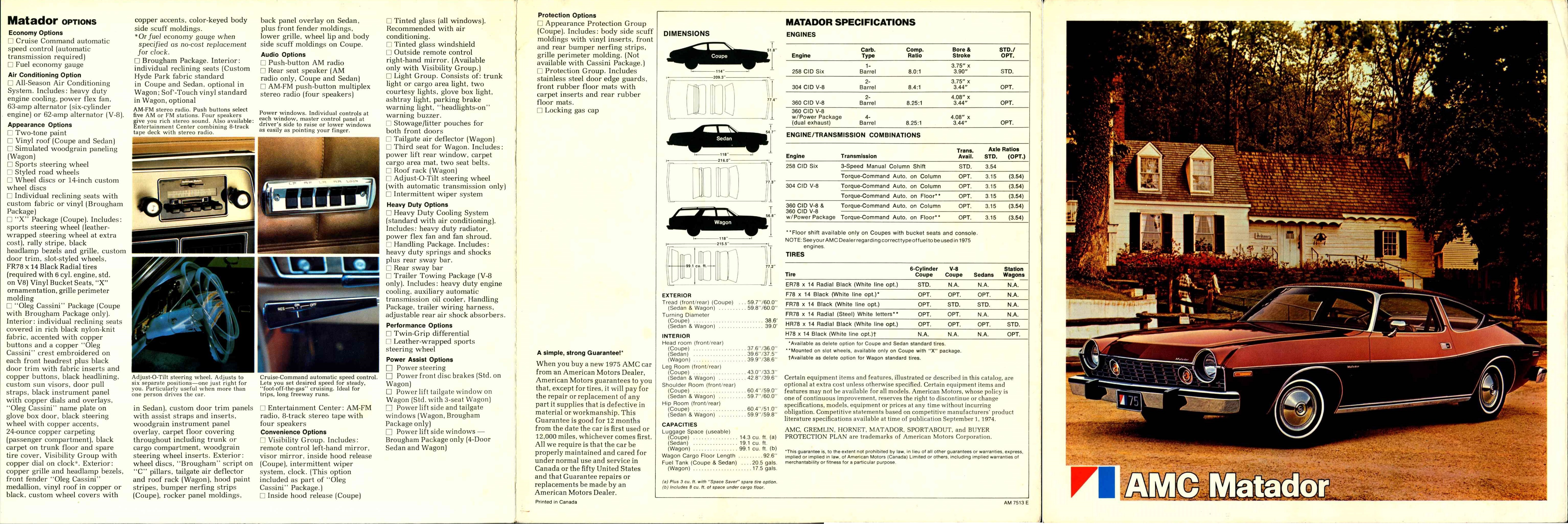 1975 AMC Matador Foldout Canada 05-06-01