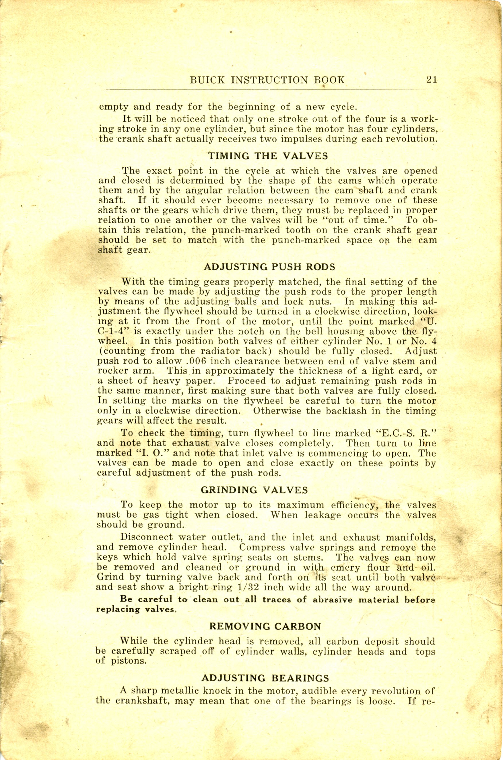 1918 Buick Instruction Book-4 Cyl-21