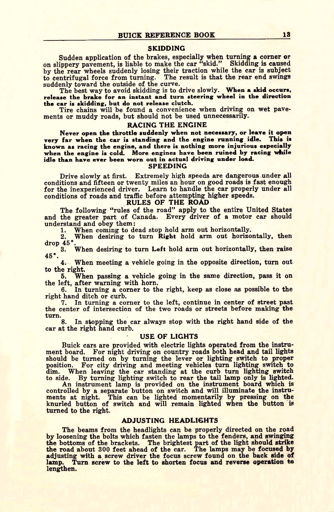 1923 Buick 6 cyl Reference Book-13