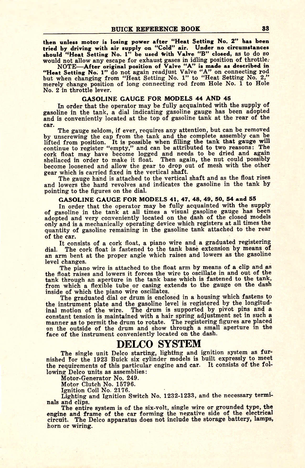 1923 Buick 6 cyl Reference Book-33