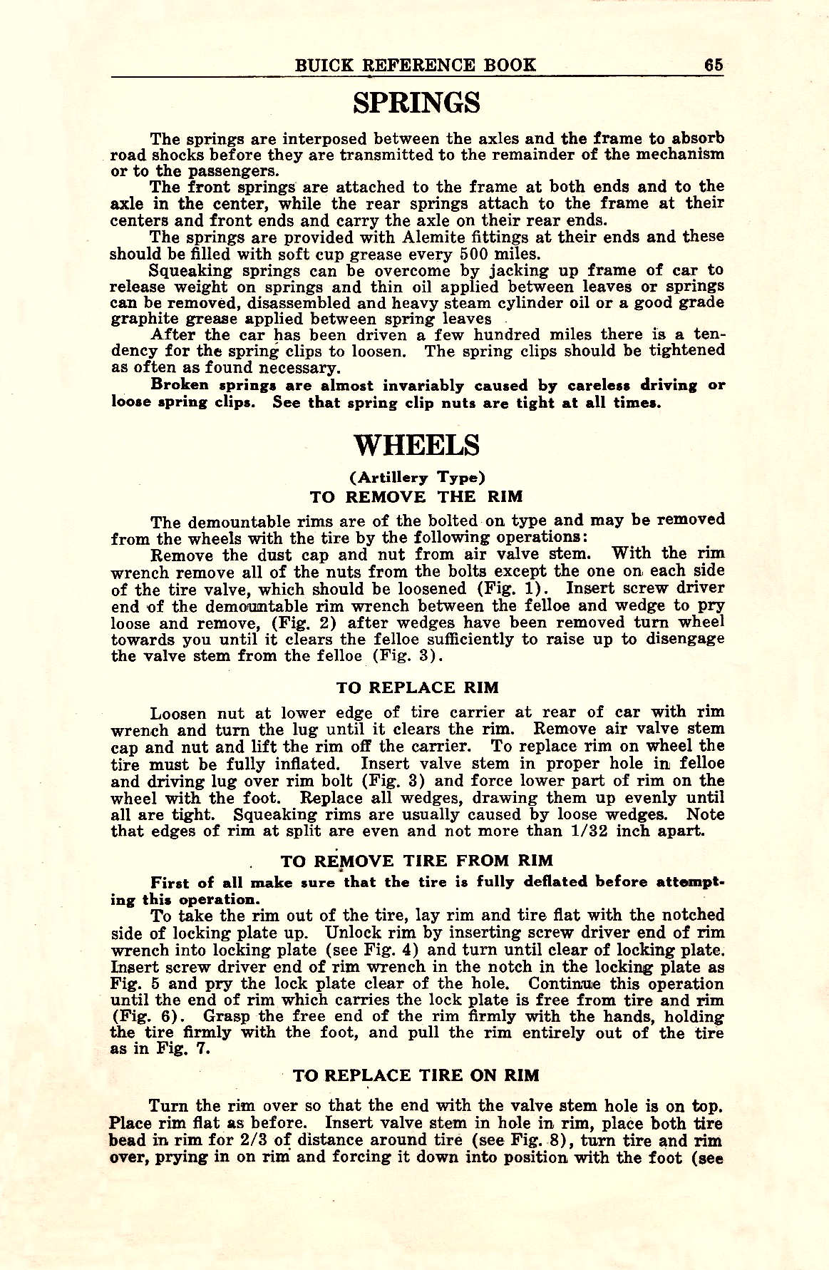 1923 Buick 6 cyl Reference Book-65