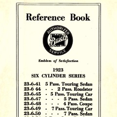 1923 Buick 6 cyl Reference Book-01