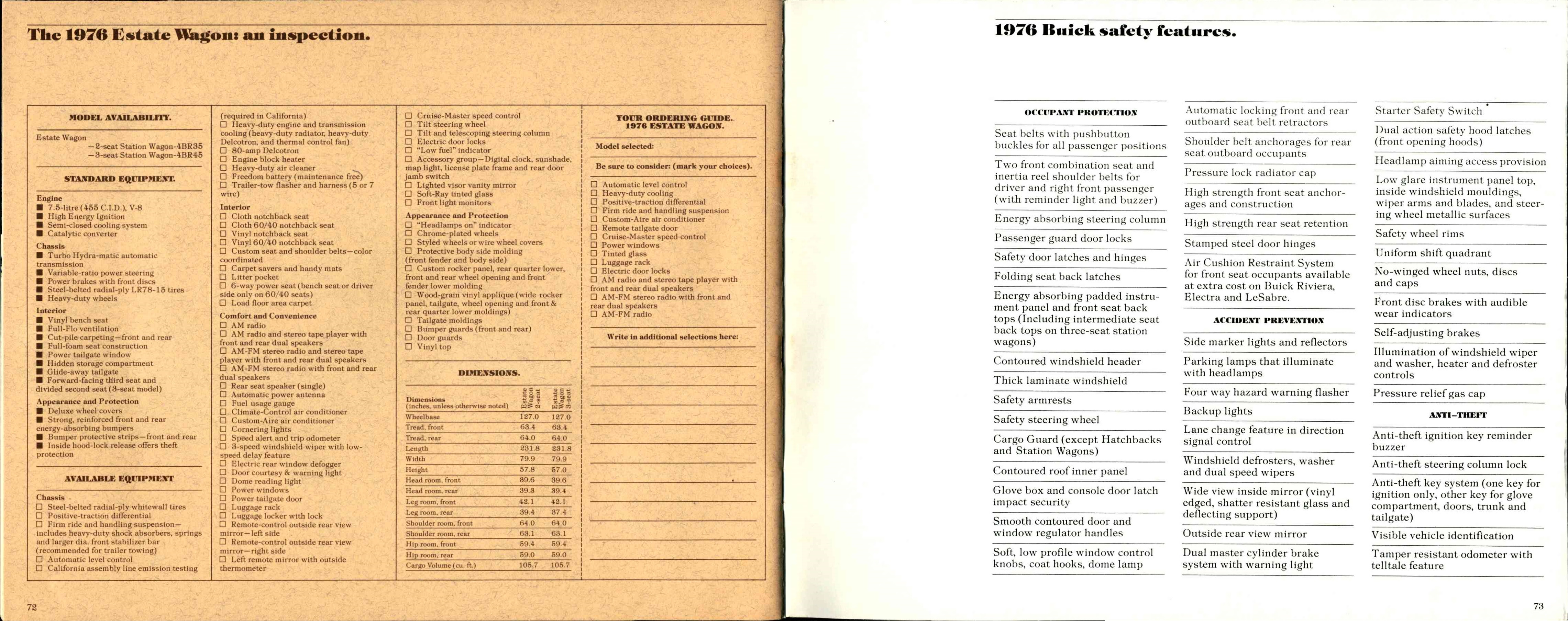 1976 Buick Full Line 72-73