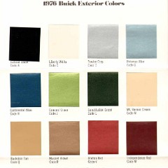 1976 Buick Exterior Colors Chart-02-03-04