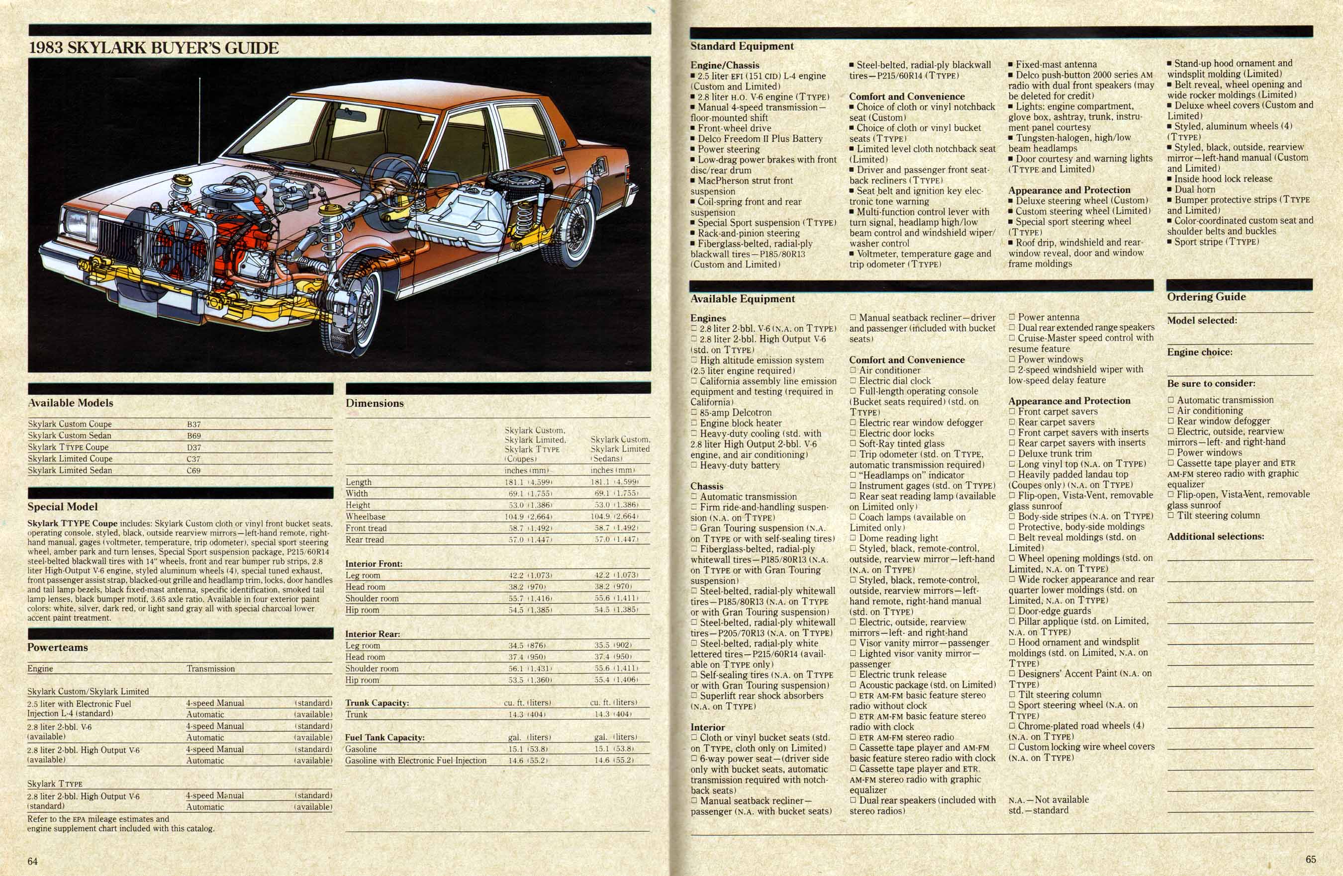 1983 Buick Full Line Prestige-64-65