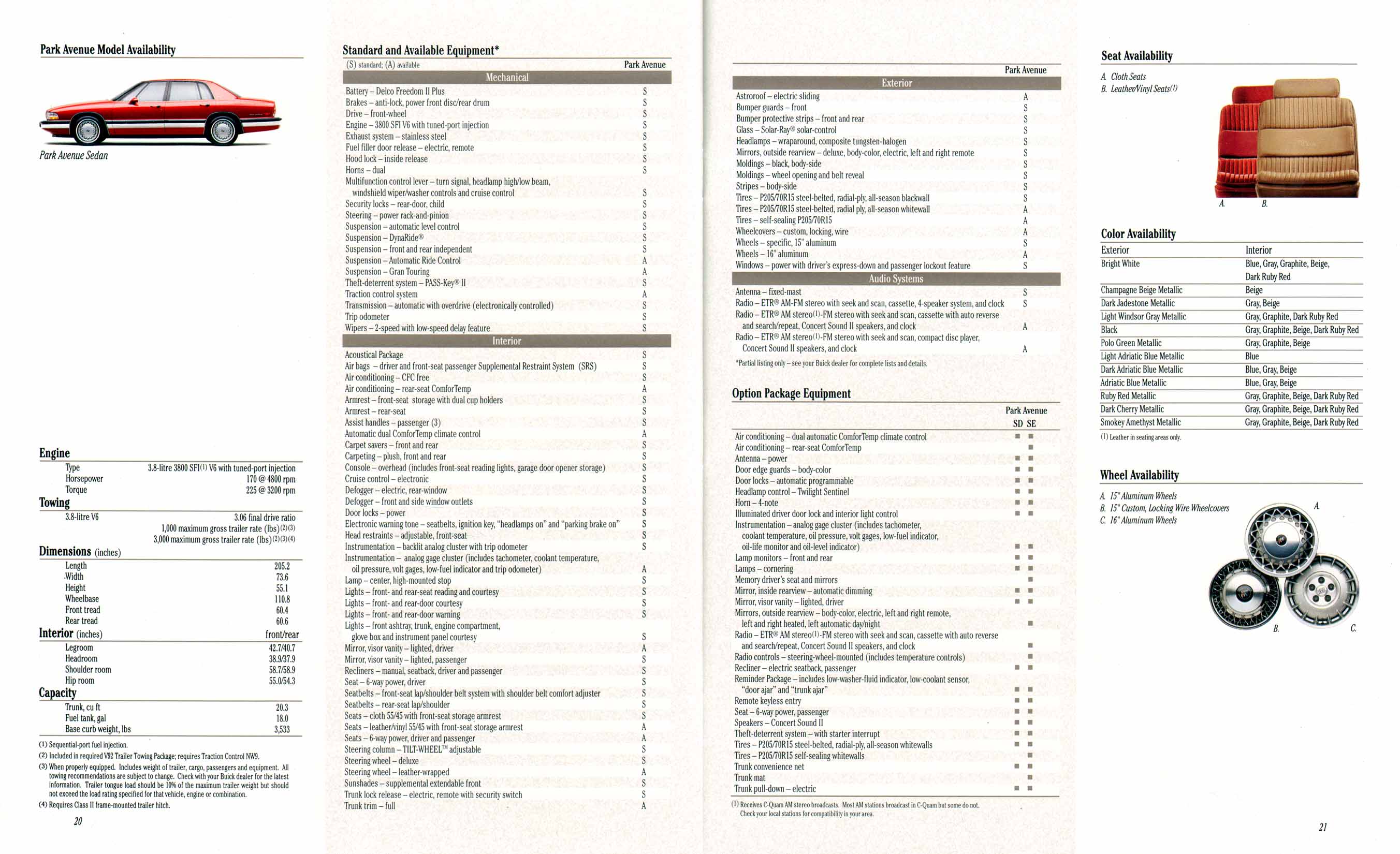 1994 Buick Full Line Prestige-22-23