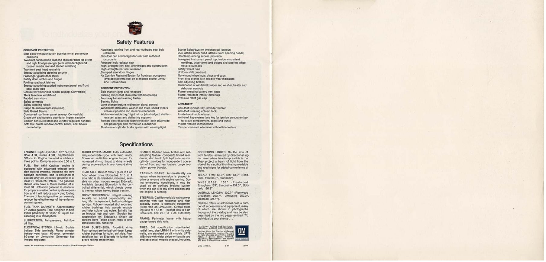 1975 Cadillac Prestige Brochure 26-27