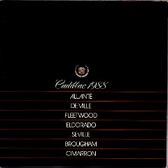 1988 Cadillac Full Line Prestige Brochure 00