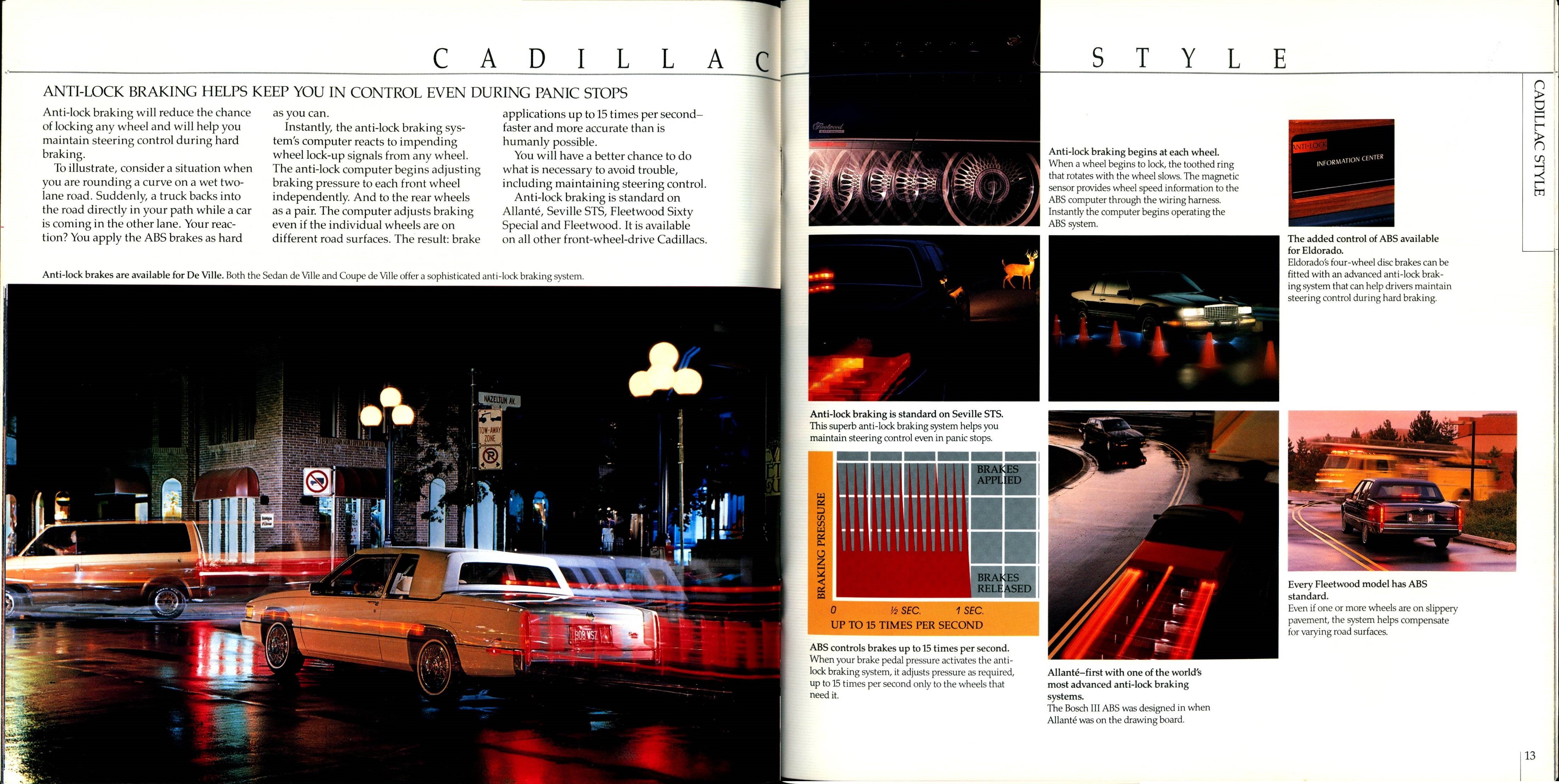 1989 Cadillac Full Line Prestige Brochure 12-13