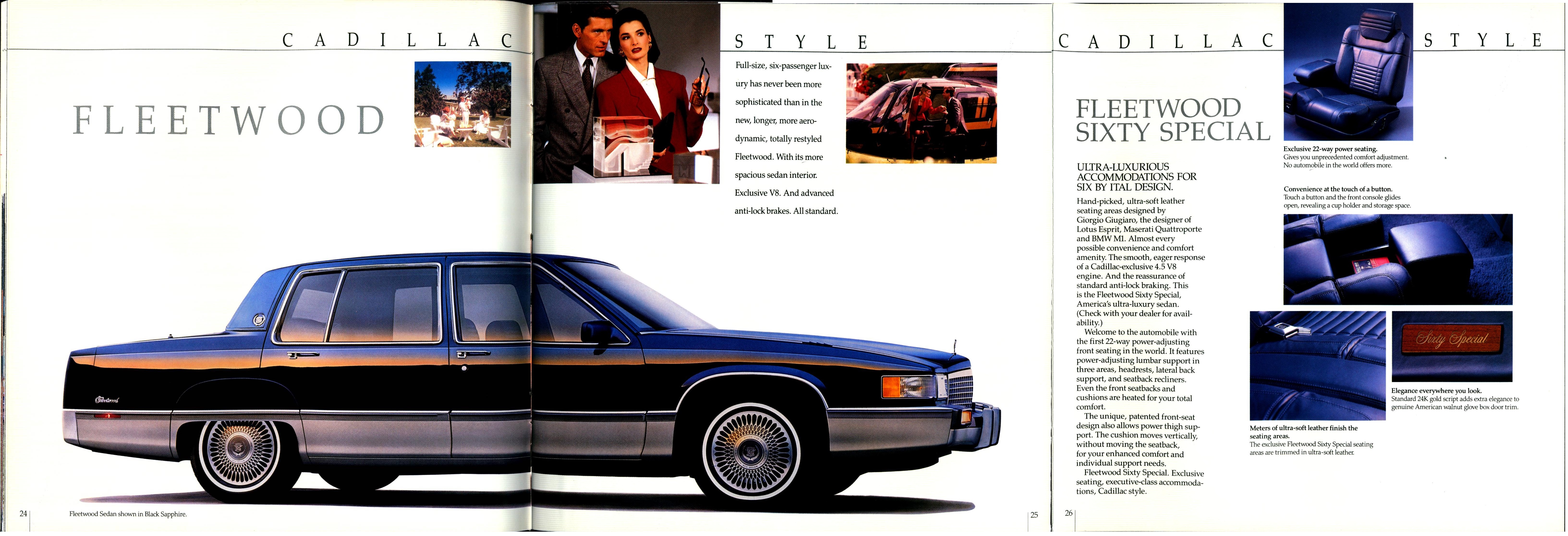 1989 Cadillac Full Line Prestige Brochure 24-25-26