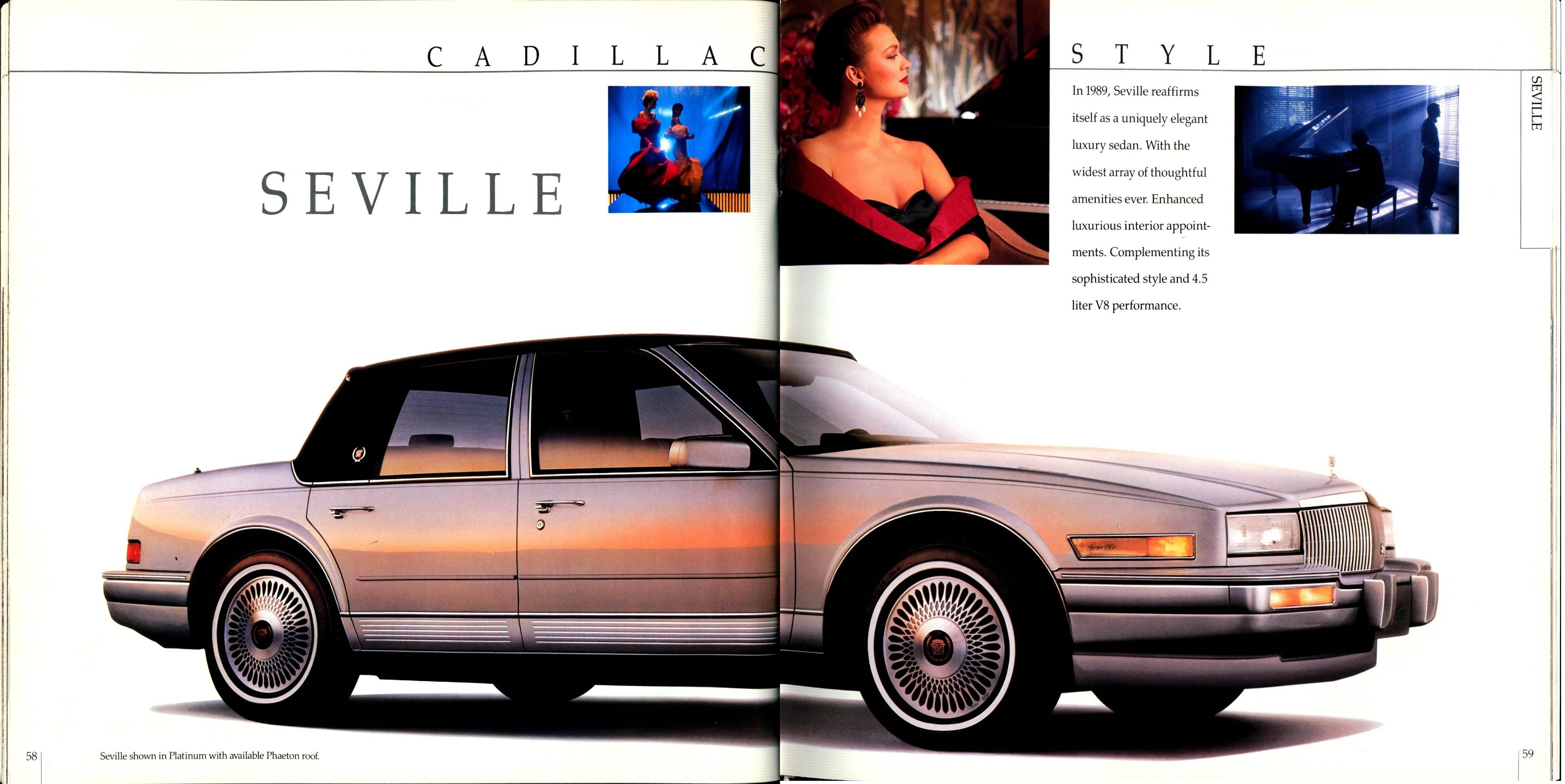1989 Cadillac Full Line Prestige Brochure 58-59