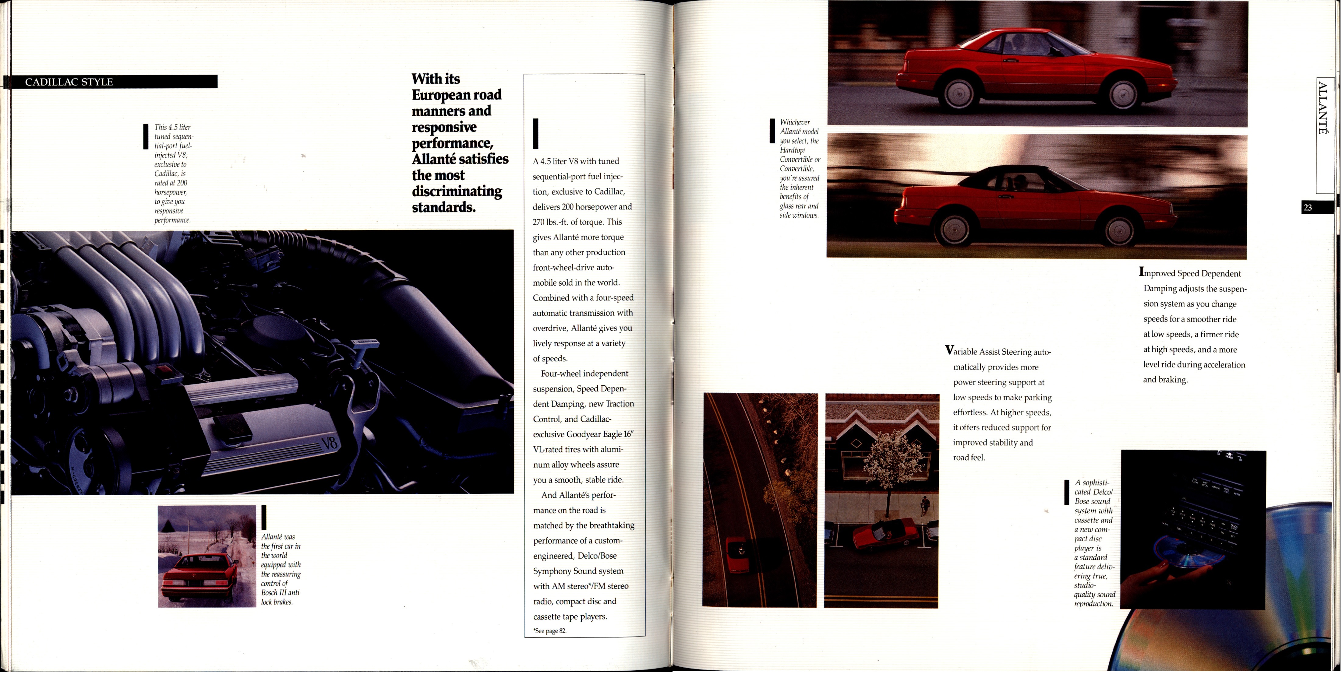 1990 Cadillac Full Line Prestige Brochure 22-23