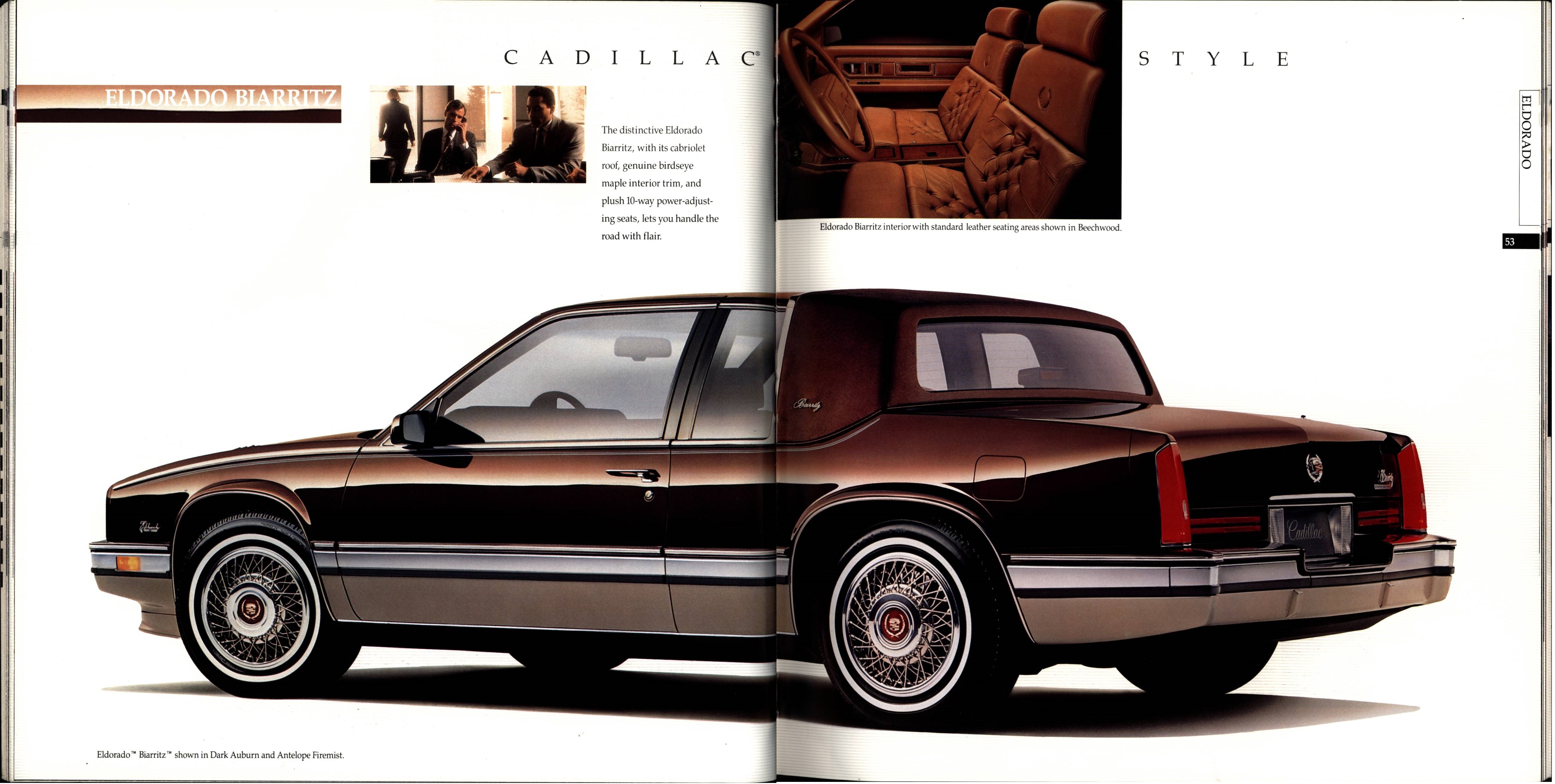 1990 Cadillac Full Line Prestige Brochure 52-53
