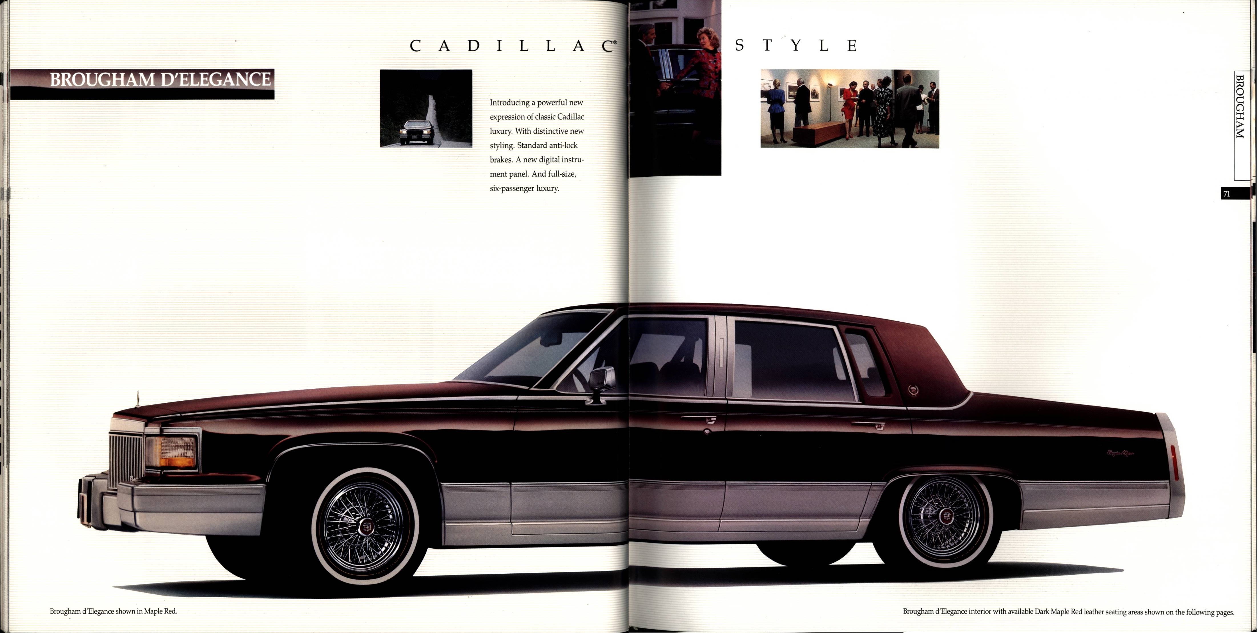 1990 Cadillac Full Line Prestige Brochure 70-71